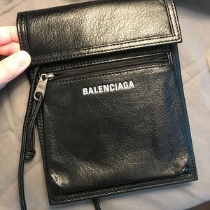 BALENCIAGA EXPLORER SMALL POUCH WITH STRAP